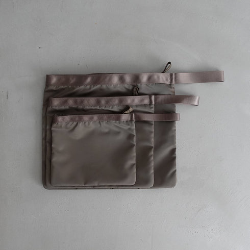 leaf handle pouch _ no.2 / nylon twill